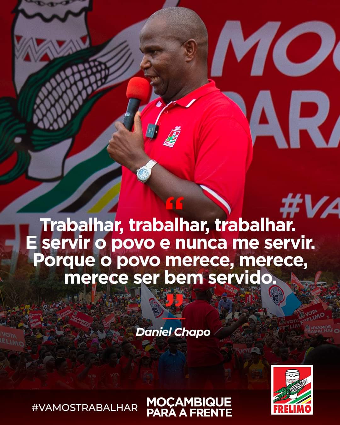 Felimo Com Daniel Chapo, vamos trabalhar por um Moçambique diferent – FRELIMO