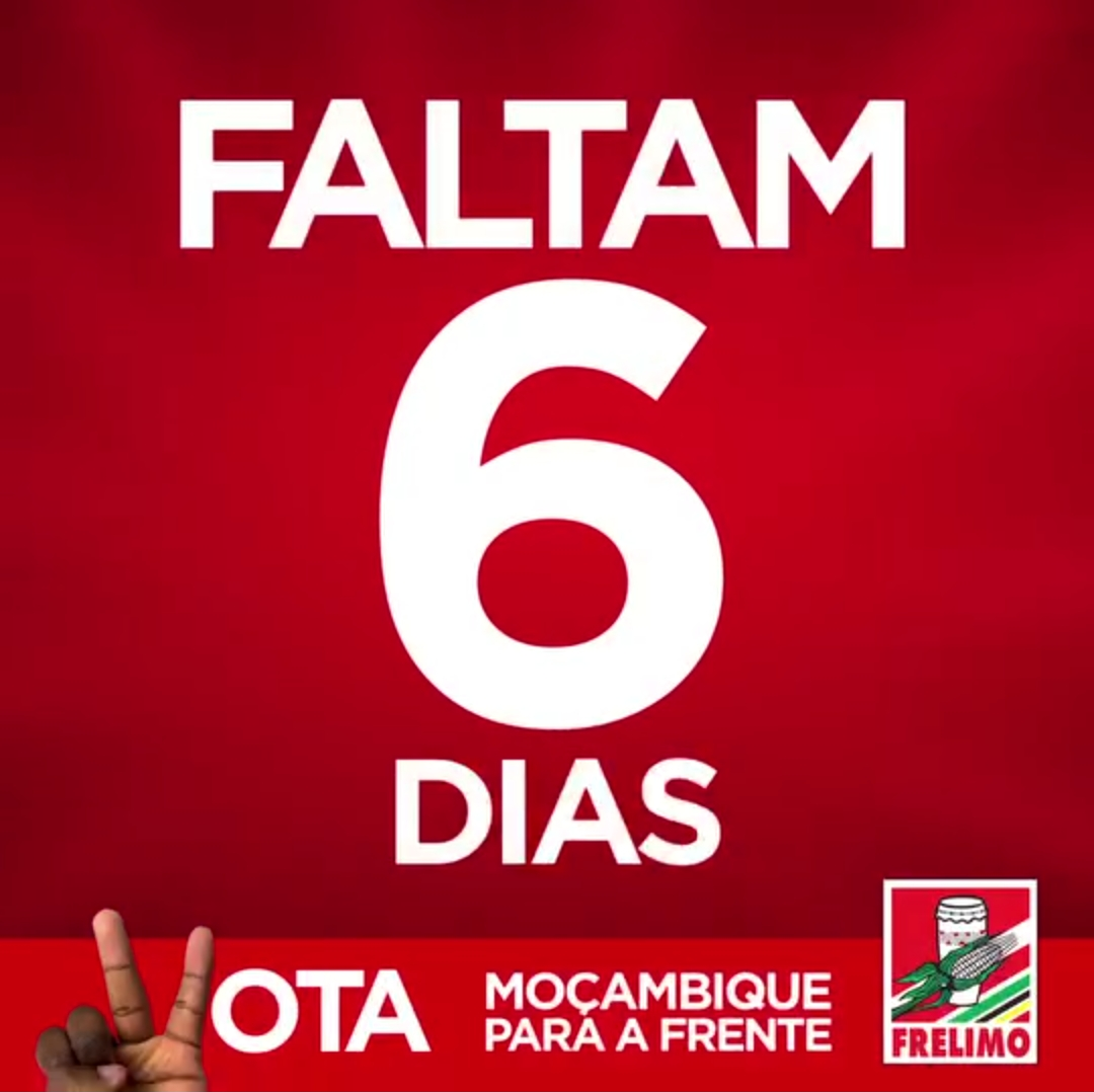 Felimo 6 dias para o dia 09 de outubro, dia de votarmos Moçambique para a ...